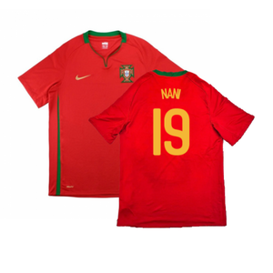 Portugal 2008-10 Home Shirt (M) (Very Good) (Nani 19)_0