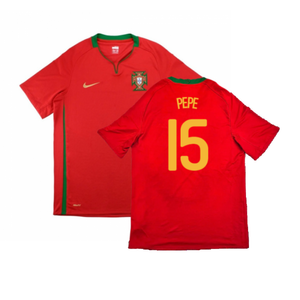 Portugal 2008-10 Home Shirt (M) (Very Good) (Pepe 15)_0