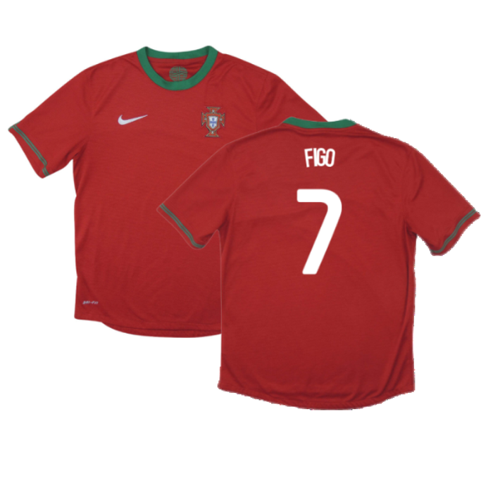 Portugal 2012-13 Home Shirt (M) (Good) (Figo 7)