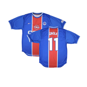 PSG 1999-00 Home Shirt (XL) (Very Good) (Ginola 11)_0