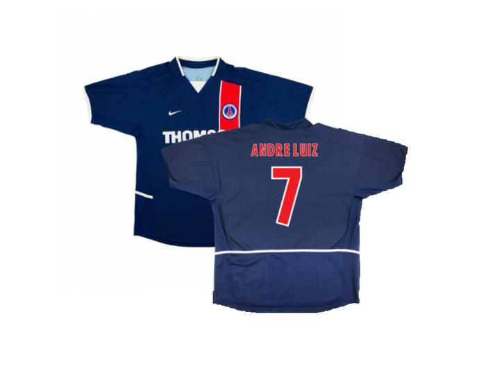 PSG 2002-03 Home Shirt (Very Good) (Andre Luiz  7)