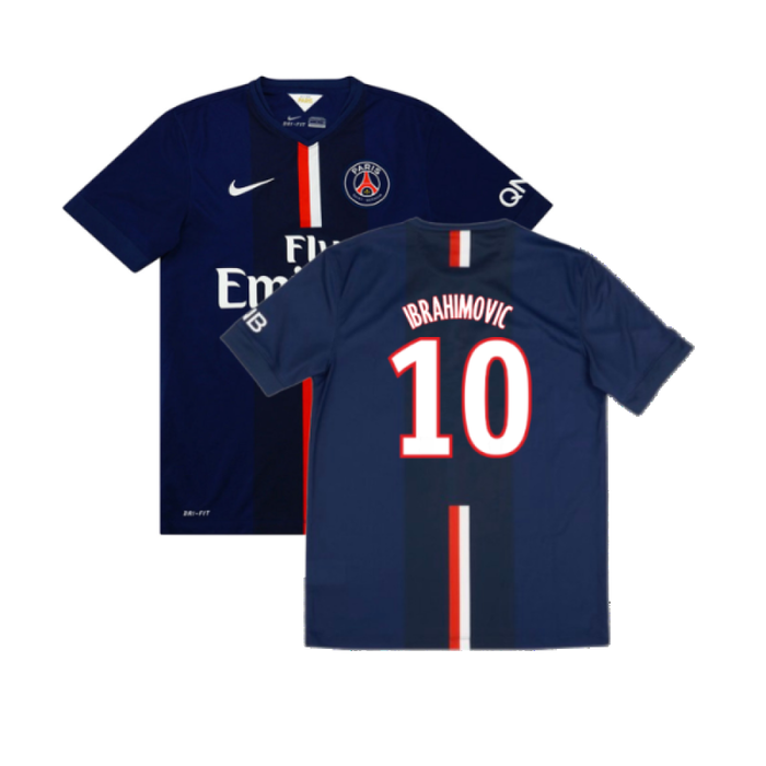 PSG 2014-15 Home Shirt (L) (Good) (Ibrahimovic 10)