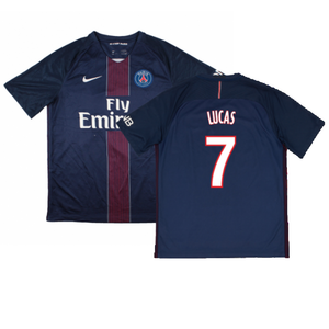 PSG 2016-17 Home Shirt (L) (Excellent) (Lucas 7)_0