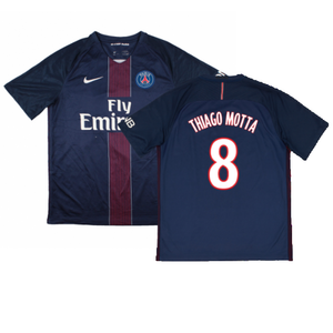 PSG 2016-17 Home Shirt (M) (Excellent) (Thiago Motta 8)_0