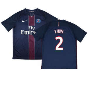 PSG 2016-17 Home Shirt (S) (Very Good) (T.Silva 2)_0