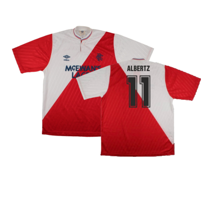 Rangers 1987-88 Away Shirt (L) (Excellent) (ALBERTZ 11)