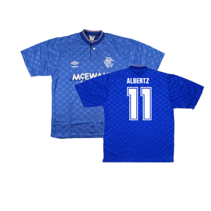 Rangers 1987-90 Home Shirt (S) (Very Good) (ALBERTZ 11)