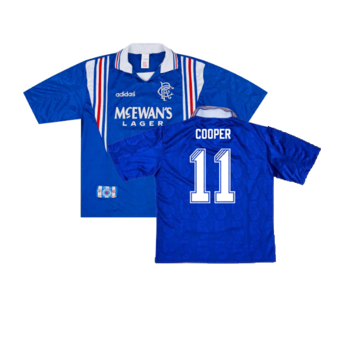 Rangers 1996-97 Home Shirt (XL) (Very Good) (COOPER 11)