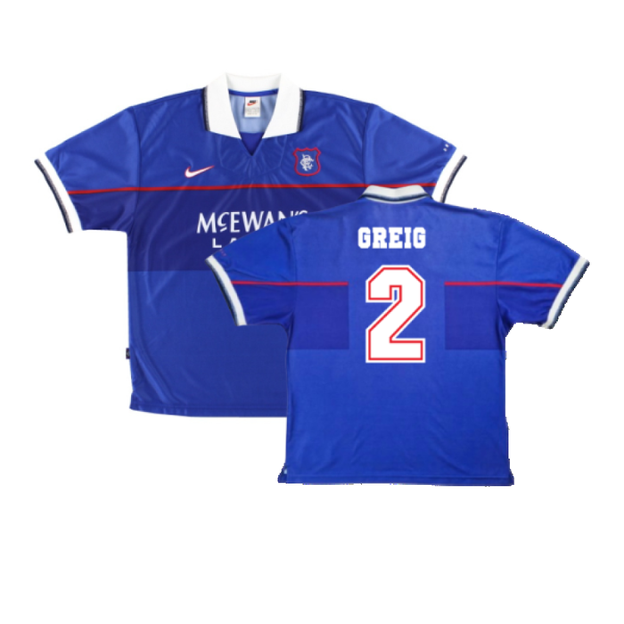 Rangers 1997-99 Home Shirt (XL Boys) (Excellent) (GREIG 2)