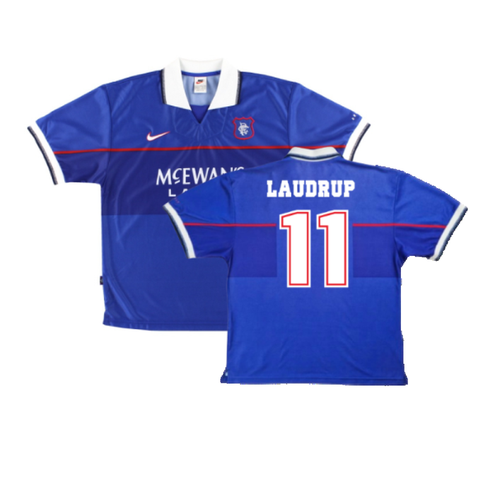 Rangers 1997-99 Home Shirt (XL Boys) (Excellent) (LAUDRUP 11)