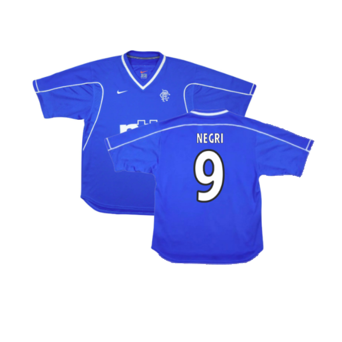 Rangers 1999-01 Home Shirt (XXL) (Good) (NEGRI 9)