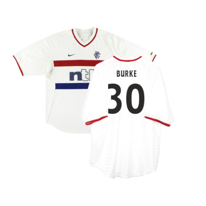 Rangers 2000-01 Away Shirt (XL Boys) (Good) (Burke 30)