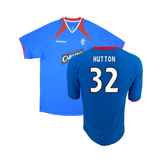 Rangers 2003-2004 Home Shirt (XL) (Excellent) (Hutton 32)