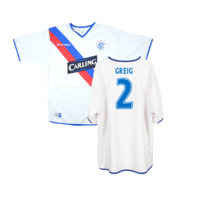 Rangers 2004-05 Away Shirt (L) (Very Good) (GREIG 2)