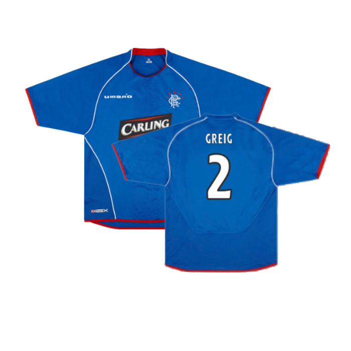 Rangers 2005-06 Home Shirt (Very Good) (GREIG 2)