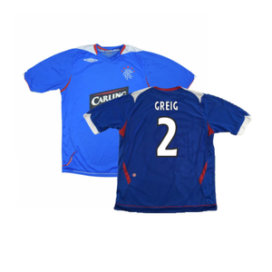 Rangers 2006-07 Home Shirt (Good) (GREIG 2)_0