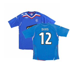 Rangers 2007-08 Home Shirt (Excellent) (Davis 12)_0