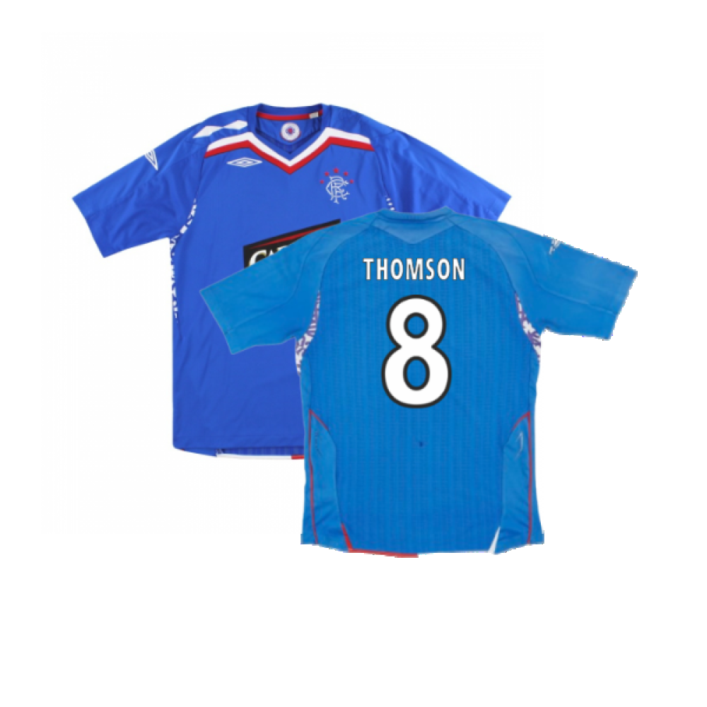 Rangers 2007-08 Home Shirt (Excellent) (Thomson 8)_0