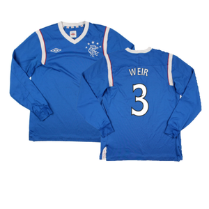 Rangers 2011-12 Home Long Sleeve Shirt (Sponsorless) (S) (Good) (Weir 3)_0