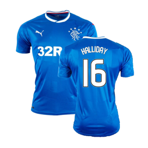 Rangers 2016-18 Home Shirt (M) (Very Good) (Halliday 16)_0