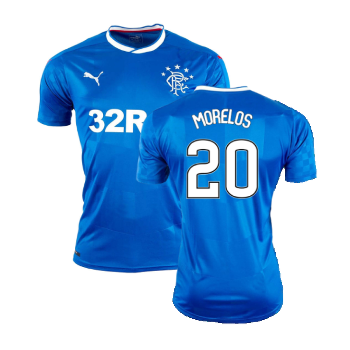 Rangers 2016-17 Home Shirt (S) (Excellent) (Morelos 20)