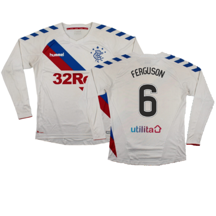 Rangers 2018-19 Long Sleeve Away Shirt (XS) (Excellent) (FERGUSON 6)