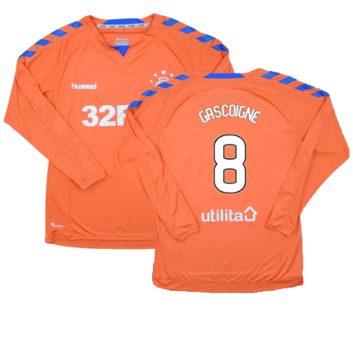 Rangers 2018-19 Long Sleeve Third Shirt (S) (Excellent) (GASCOIGNE 8)