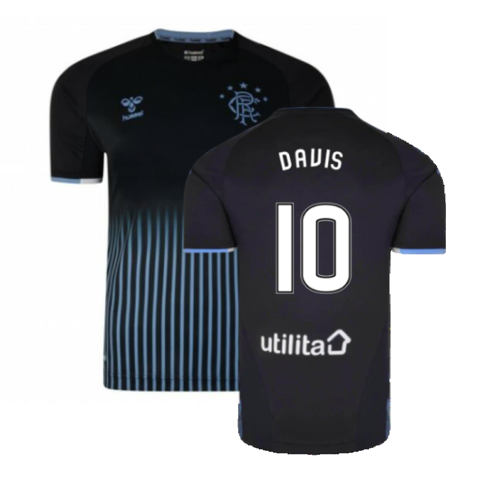 Rangers 2019-20 Away Shirt (Sponsorless) (2XLB) (DAVIS 10) (BNWT)