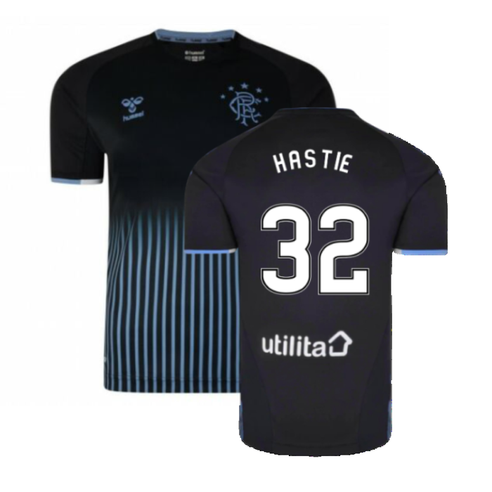 Rangers 2019-20 Away Shirt (Sponsorless) (2XLB) (Hastie 32) (BNWT)