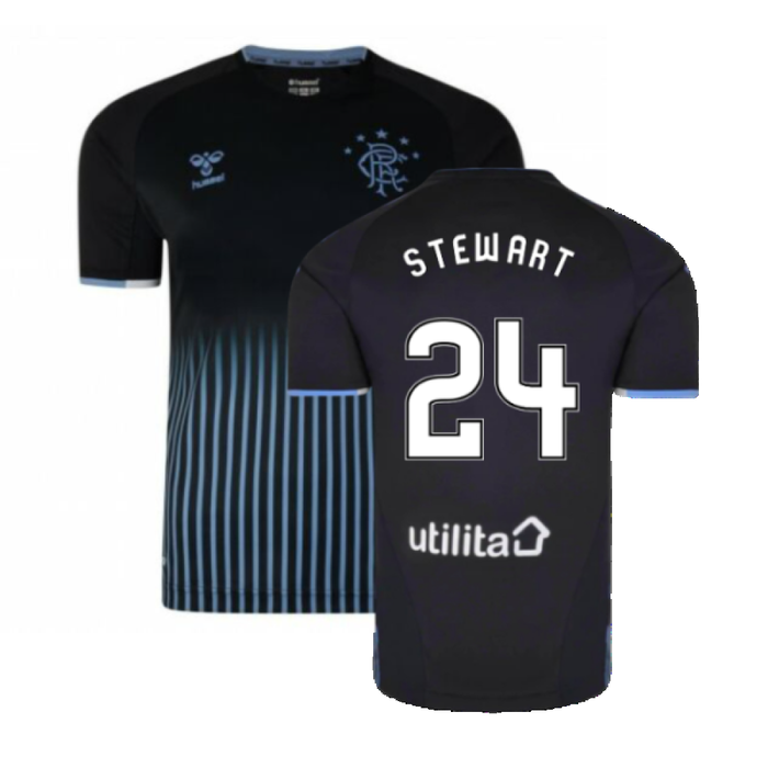 Rangers 2019-20 Away Shirt (Sponsorless) (2XLB) (Stewart 24) (BNWT)