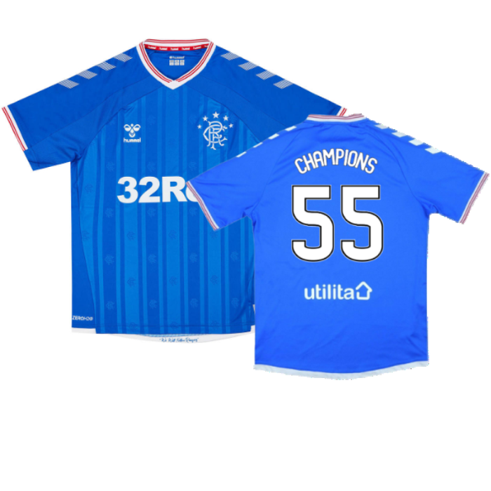 Rangers 2019-20 Home Shirt (L) (Excellent) (Champions 55)