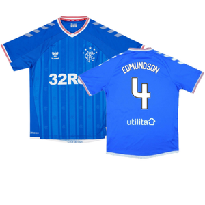 Rangers 2019-20 Home Shirt (L) (Excellent) (Edmundson 4)_0