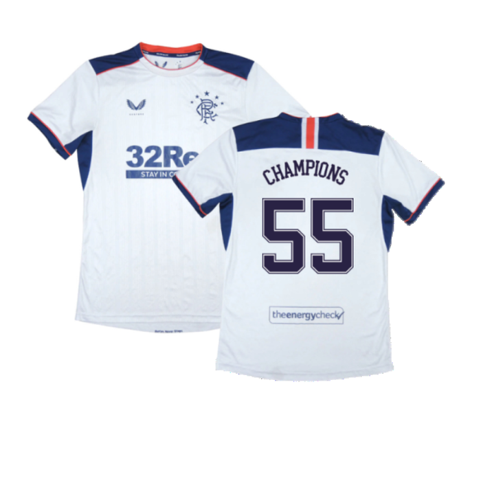 Rangers 2020-21 Away Shirt (4XL) (Excellent) (Champions 55)