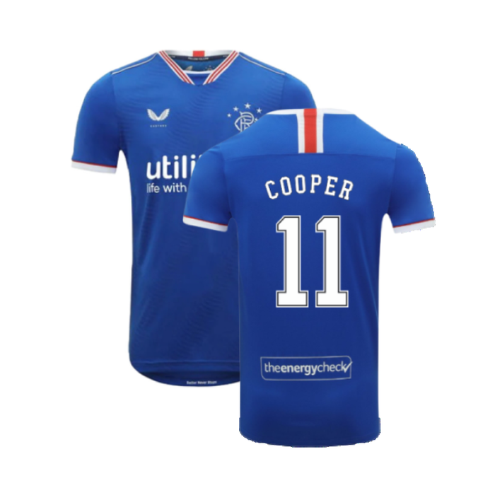 Rangers 2020-21 Home Shirt (S) (COOPER 11) (Excellent)