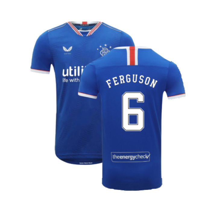 Rangers 2020-21 Home Shirt (4XL) (Excellent) (FERGUSON 6)