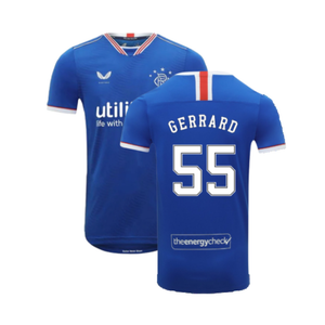 Rangers 2020-21 Home Shirt (4XL) (Excellent) (Gerrard 55)_0