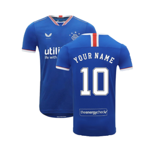 Rangers 2020-21 Home Shirt (S) (Your Name 10) (Excellent)_0