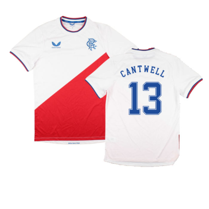 Rangers 2022-23 Away Shirt (Sponsorless) (M) (Cantwell 13) (Excellent)