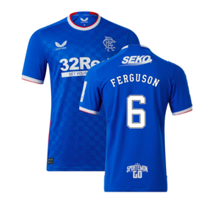 Rangers 2022-23 Home Shirt (XL) (Mint) (FERGUSON 6)_0