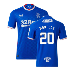 Rangers 2022-23 Home Shirt (XL) (Mint) (MORELOS 20)_0