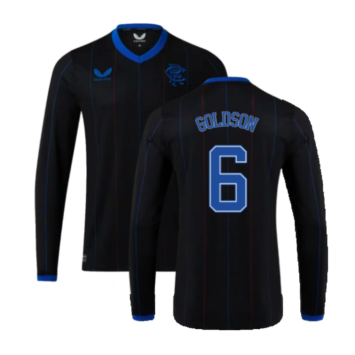 Rangers 2022-23 Long Sleeve Fourth Shirt (XXL) (Excellent) (GOLDSON 6)