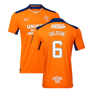 Rangers 2022-23 Third Shirt (M) (Mint) (GOLDSON 6)_0