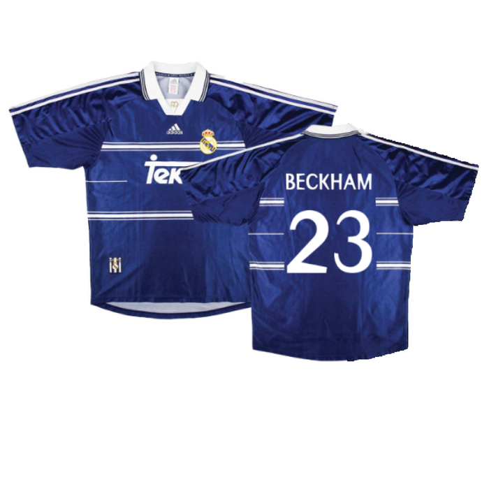 Real Madrid 1998-99 Away Shirt (L) (Very Good) (Beckham 23)