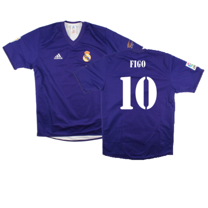 Real Madrid 2001-02 Anniversary Third Shirt (S) (Excellent) (Figo 10)