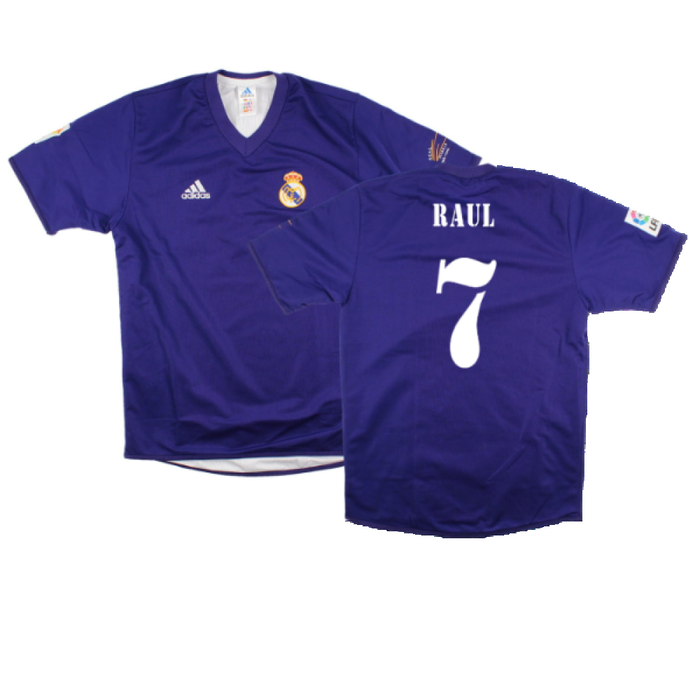 Real Madrid 2001-02 Anniversary Third Shirt (S) (Excellent) (Raul 7)