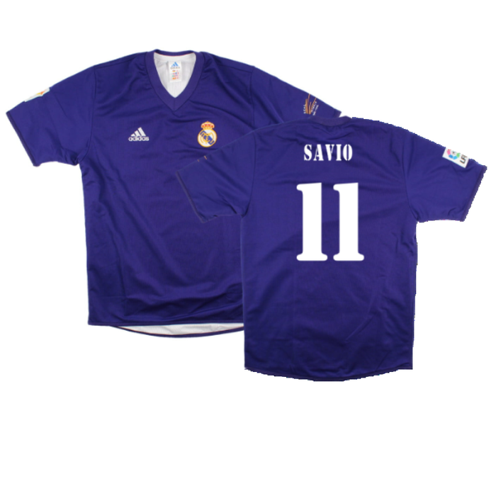 Real Madrid 2001-02 Anniversary Third Shirt (S) (Excellent) (Savio 11)