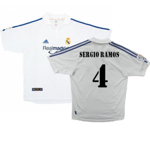 Real Madrid 2001-02 Home Shirt (Very Good) (Sergio Ramos 4)_0