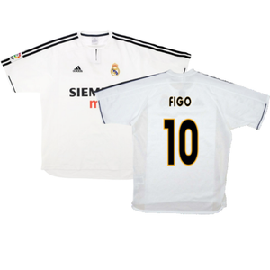 Real Madrid 2003-04 Home Shirt (M) (Good) (Figo 10)_0