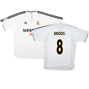 Real Madrid 2003-04 Home Shirt (M) (Good) (Kroos 8)_0