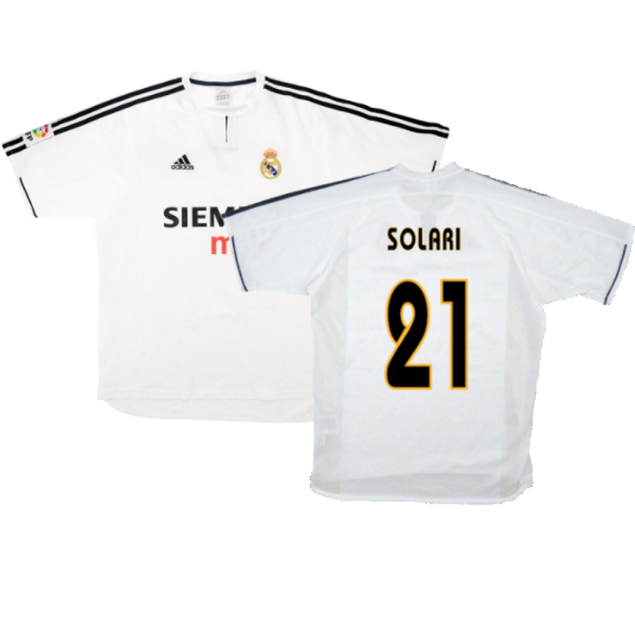 Real Madrid 2003-04 Home Shirt (M) (Good) (Solari 21)